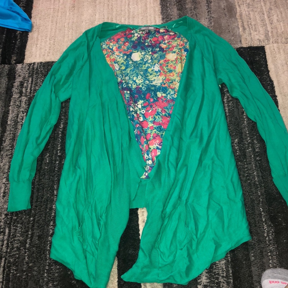 Multicolored Pocket Cardigan
